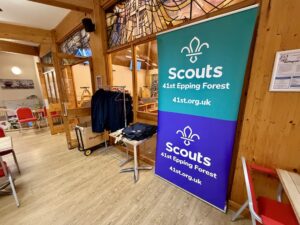 Entry Area and Uniform Display – Loughton Methodist Church 2025 Carol Service