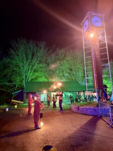 Fire Performers Entertaining at Gilwell Park Scarefest 2025