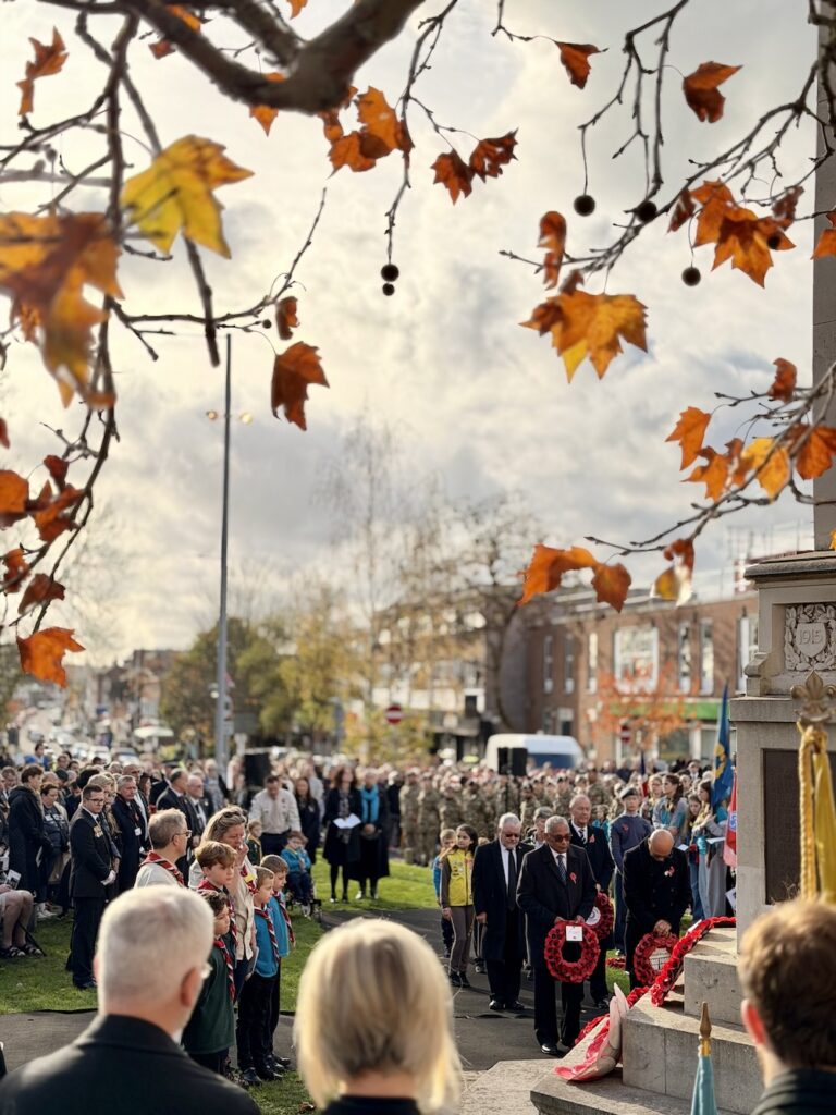 Remembrance Day 2025 Ceremony with Scouts in Loughton